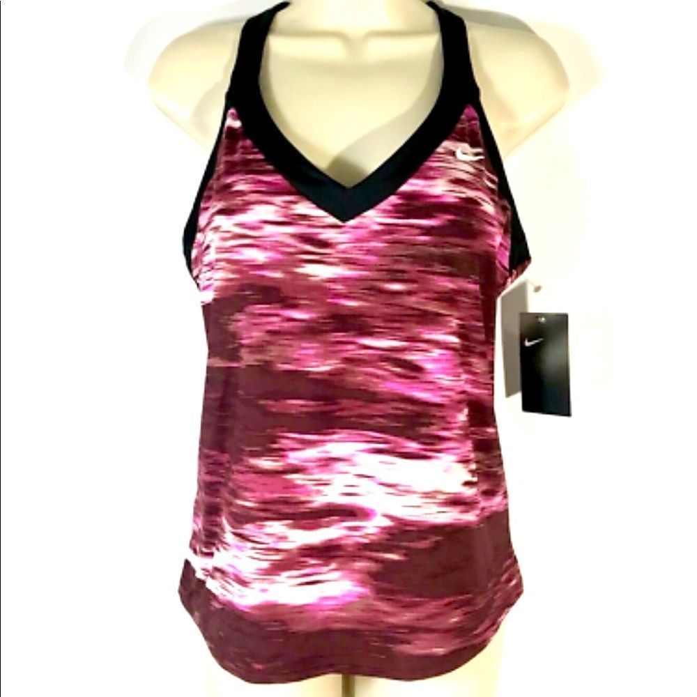 Nike Tie Dye Tankini Swim Top SIZE LARGE